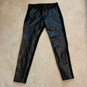 Rock & republic polyester black leggings size L